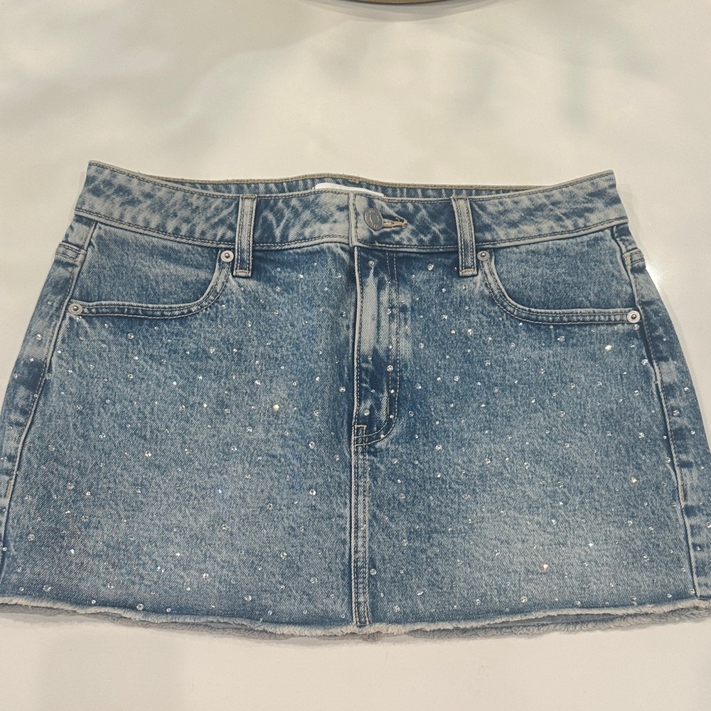 Victoria Secret Denim Embellished Skirt